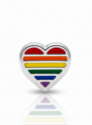 Berloque - Coração arco iris