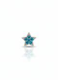 Berloque - Estrela azul cravejada