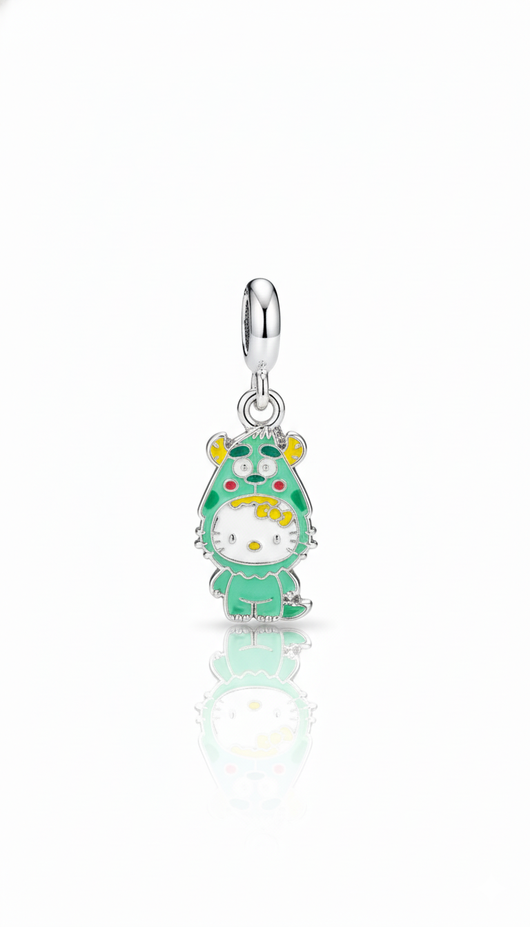 Berloque - Hello Kitty Verde