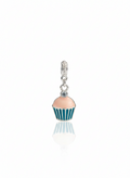 Berloque - Cupcake Azul/Rosa